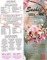 Sushi One menu