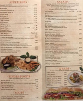 Finazzo's Italian menu