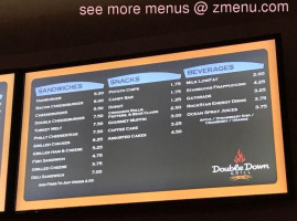 Double Down Grill menu