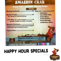 Smashin Crab menu