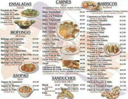 Salsa Cafe menu