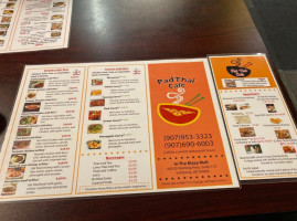 Pad Thai Cafe menu