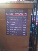 Pizzatown Usa menu