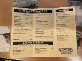 Wizard's menu