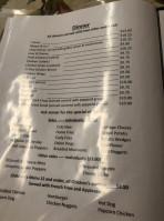 Bonnies Home Cooking menu