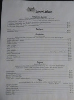 Sugar Shack menu