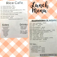 Rice Cafe menu