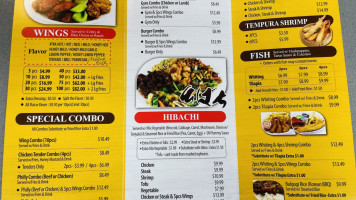 Yes Wings Hibachi menu