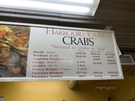 Harbour House Crabs menu