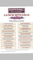 The Peppermill Family menu