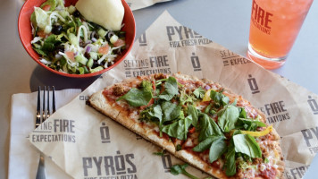Pyro's Fire Fresh Pizza food