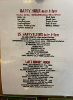 John Henry's Pub menu