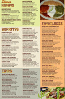 Tequila's Authentic Mexican menu