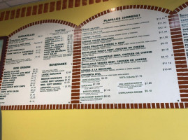 Taco Burrito Express menu