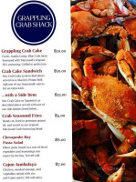 Grappling Crab Shack menu