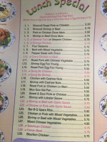 Great Wall menu