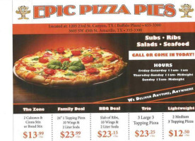 Epic Pizza Pies food