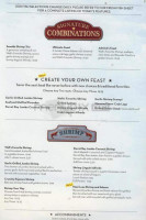 Red Lobster menu