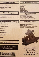 El Guacamole menu