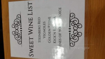 Stone Hill Winery menu