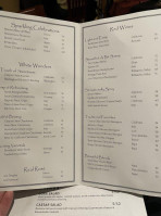 Cork Bar Restaurant menu