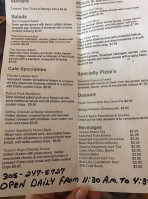 Mango Cafe menu