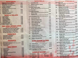 Yamato Hibachi Sushi New Castle menu