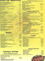 Kobe Sushi The Dalles menu
