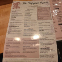 Chippewa Room menu
