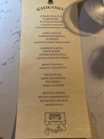 Chicory menu