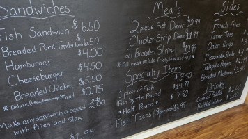 Gropp's Fish Shack menu