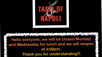 Taste Of Napoli Restaurant And Bar inside
