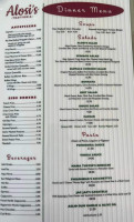 Alosi's Bistro menu