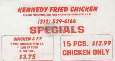 Crown Fried Chicken menu