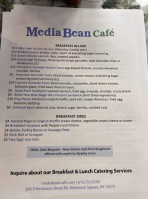 Media Bean Co menu
