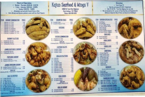 Kajun Seafood Wings V menu