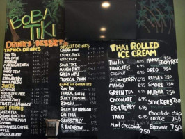 Boba Tiki menu