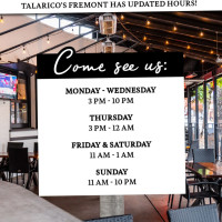 The Ballroom Now Serving Talarico's Pizza inside