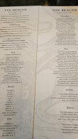 The Beacon Restaurant And Bar menu
