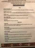 Nadia Thai Cuisine menu