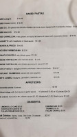 Arti’s Italian menu