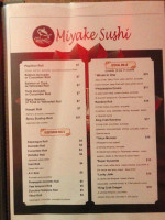 Miyake Sushi menu