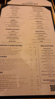 Seafood menu