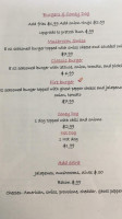 Country Red Hen menu