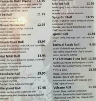 Szechuan Cafe menu