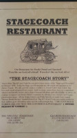 Stagecoach Restaurant menu