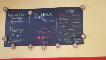 El Limon menu