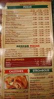 Mexipizza menu