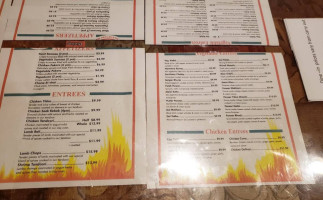 Shan's Grill menu