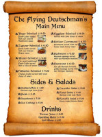 The Flying Deutschman menu